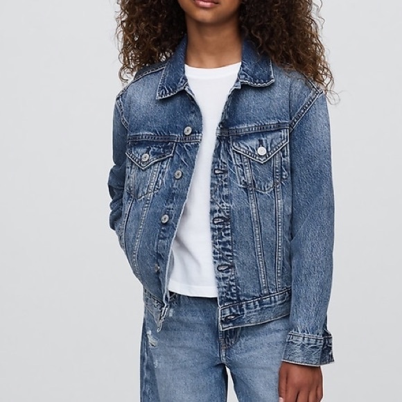 Gap Kids- Denim Jacket Size Large (10) - Picture 3 of 11